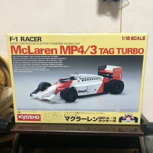 1100 未組立 京商 1/18 電動RC F1レーサー マクラーレン MP4/3 タグターボ McLaren MP4/3 TAG TURBO ラジコン 1988年 模型 プラモデル