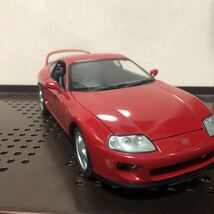 880 1/18 TOYOTA Supra JZA80 トヨタ スープラ 京商 KYOSHO red 赤 ミニカー 模型 完成品 フィギュア_画像2