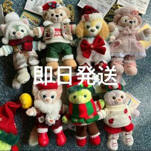 上海ディズニー2023クリスマス限定 ★ぬいぐるみキーチェーン7点セット★