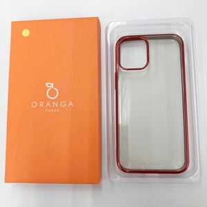 【新品】 【ORANGA】 iPhone12 mini 対応 ケース 5.4インチ (赤バンパー) クリア TPU 高い透明度 耐衝撃 ワイヤレス充電 指紋防止 