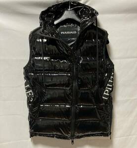 1PIU1UGUALE3 R[10] FULL ZIP DOWN VEST リボーンテープ　フルジップ ダウン ベスト ロナウジーニョ　定価214,500円