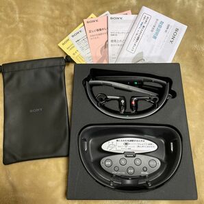 最終値下げSONY ソニー　SMR-10 首かけ型集音器（ブラック）人気カラー　携帯ケース付き　新品イヤーピースつき　お値下げ不可