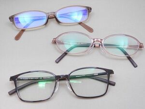 JINS 老眼鏡/リーディンググラス/眼鏡フレーム/アイウェア 3本セット 【g6251y】