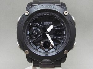 良品! CASIO/カシオ G-SHOCK カーボンコアガード クォーツ デジアナ腕時計 GA-2000 【W6605y】