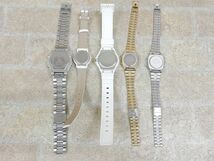 CASIO/カシオ LA670W/LRW-200H/LQ-139/LWA-M141 クォーツ/電波ソーラー レディース腕時計 5本セット 【W6635y】_画像3