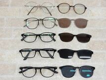JINS クリップオン サングラス/メガネ/眼鏡フレーム/アイウェア 5本セット 【g1y1】_画像3