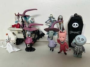 nightmare before Christmas ナイトメアビフォアクリスマス フィギュアセット ガムホルダー付 検ディズニー　ティムバートン　おもちゃ