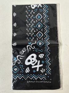 Неиспользованная пухлая бандана Black Skull Limited Edition Deadstock Puffy Ami Yumi Tamio Okuda Japanese Pop Planning Mono Limited Edition
