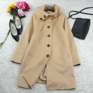 G5129*VICKY Vicky * finest quality Anne gola*A line * wool * coat * beige *2
