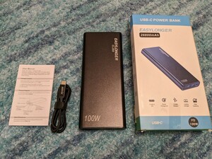 0512u1243　EASYLONGER デュアル USB Type C ノートパソコン用モバイルバッテリー 26800mAh