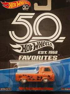 Hot Wheels 60 FORD ECONOLINE PICKUP 茶 メタリック エコノライン ミニカー 50th ５０周年記念 LIMITED HOTROD PICKUP ホットウィール