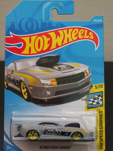 HOT WHeeLs CHEVROLET 10 PRO STOCK CAMARO MOON EYES 灰 シボレー カマロ ミニカー ストックカー ムーンアイズ ホットウィール 