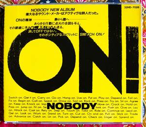 ☆彡廃盤【帯付CD】NOBODY / ON! → I WANNA DANCE・JULIA・BEAT CHILD・KENTUCKY DADDY・IT'S ONLY LIFE・CIRCUS IS GONE・LADY RAIN