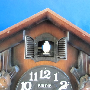 昭和レトロ、SEIKO、木製のクォーツ鳩時計の画像2