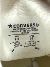 11◆【未使用】CONVERSE コンバース　JACK PURCELL ジャックパーセル　ローカットスニーカー　ホワイト　26cm _画像10