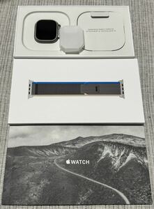 Apple Watch Ultra GPS＋Cellularモデル 49mmチタニウムケースとブルー/グレイトレイルループ M/L MQFV3J/A
