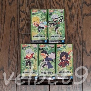 NARUTO ナルト NARUTOP99 ワールドコレクタブルフィギュアvol.2 全5種セット／バンプレスト ミナト,カカシ,サクモ,オビト&マダラ ワーコレ