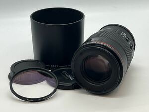 ★極上品★ キャノン Canon EF 100mm F2.8L IS USM ★前後キャップ・フィルター・フード付★ #748 #3021 #A64