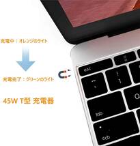 45W M2 T型 Macbook Air 充電器 Macbook Air 電源アダプタ T字コネクタ Mac対応_画像7