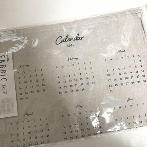 ファブリック カレンダー 2024 新品未開封 布製 風呂敷 セリア スリコ ニトリ