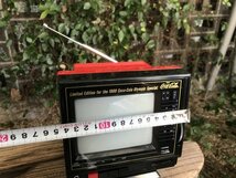 ★　【動作未確認　ジャンク扱い】　当時物　レア　COCA-COLA　コカコーラ　1988年　80年代　80'S　小型テレビ　オリンピック限定　OLYMPIC_画像2