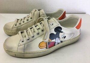 ◆GUCCI × Disney グッチ ディズニー ミッキー スタンスミス型 スニーカー サイズ5　23cmほど　ヴィンテージ加工