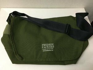 ◆FREDRIK PACKERS フレドリックパッカーズ メッセンジャーバッグ カーキ 美品