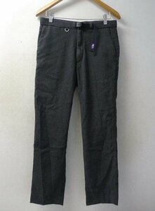 ◆ノースフェイス パープルレーベル Stretch Serge Webbing Belt Pants NT5455N パープルレーベル パンツ サイズ30 グレー系 使用感あり