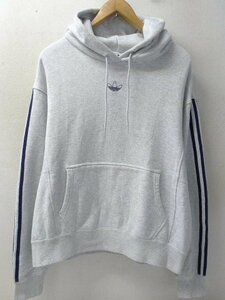 ◆国内正規 adidas アディダス サイズXO FT BBALL HOODIE　袖ライン トレフォイルロゴ刺繍 プルオーバー スウェット パーカー DV3255