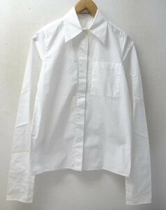 ◆国内正規 Acne Studios アクネストゥディオス ADYS POPLIN レギュラーカラー ポケット付き シャツ 白 サイズ34 薄汚れあり