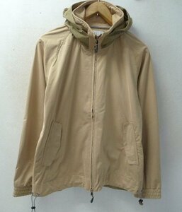 ◆CURLY カーリー ソフトシェル マウンテン フード付き ジャケット サイズ2　ベージュ系 美　日本製