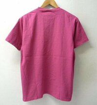 ◆Good wear グッドウェア USA製 ヘビーウエイト クルーネック Tシャツ ピンク サイズM 美　定番人気 ペー パー子_画像3