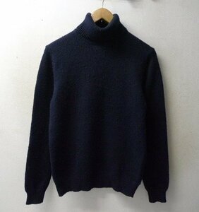 ◆UNIQLO ユニクロ XL ヒートテック タートルネック ニット セーター ネイビー サイズXL 美 351-134539