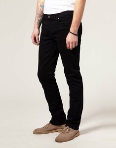 ◆◆国内正規 nudie jeans ヌーディージーンズ 32 美 ブラック デニム TUBE KELLY　スリム　デニム　パンツ 黒 サイズ32/32