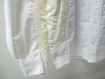 ◆sacai サカイ 20ss 20-02357M Nylon Twill Cotton Shirt ナイロン 切替　MA-1 ドッキング シャツ 白 サイズ3 美_画像2