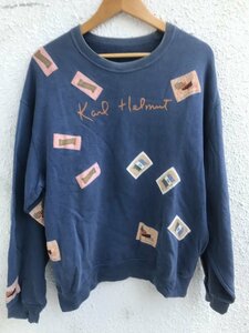 ★　ヴィンテージ　90年代頃　カールヘルム　KARLHELMUT　ワッペン多数　男性用　スウエット　オールド　OLD　vintage　古着　ピンクハウス