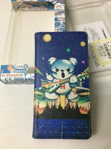 ◆HYSTERIC GLAMOUR ヒステリックグラマー BEAR ベアアートプリント iPhone ケース ブルー iPhone6 iPhone6S　ダメージあり