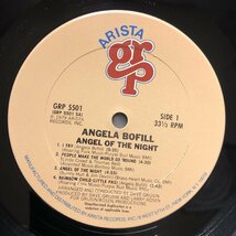原信夫Collection 美盤 良ジャケ 1979年 米国 本国オリジナル盤 アンジェラ・ボフィル Angela Bofill LPレコード Angel Of The Night_画像8
