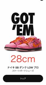 28cm The Powerpuff Girls × Nike SB Dunk パワーパフガールズ Blossom ダンク