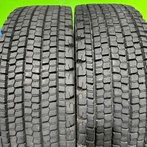 2021年製　ブリヂストン W900 245/70R19.5 136/134J 再生タイヤ　冬　残り溝:13〜15mm 【4本セット】大型トラック 大型トラック等に