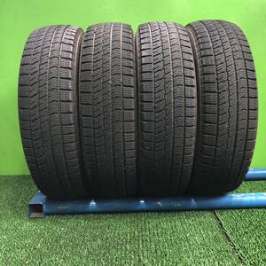 AE205-312 バリ山 ブリヂストン 冬タイヤ 165/65R15 4本セット 軽自動車等　1円スタート