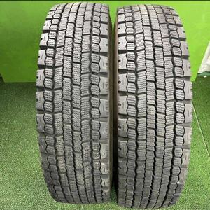 11R22.5 16PR 再生タイヤ　MICHELIN ミシュラン XDW ICE GRIPスタッドレス 14〜16mm 【2本セット】大型トラックなどに！