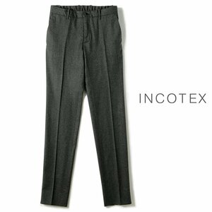 ◆【INCOTEX (インコテックス)/秋冬/ウールフランネルウエストシャーリングスリムテーパードパンツ(84型/SLIM FIT)】[itx2360122-54]