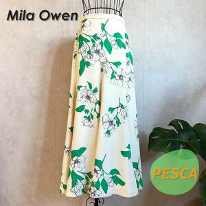 【美品】Mila Owen ミラオーウェン パネル切替ロングナロースカート　00　09WFS221062