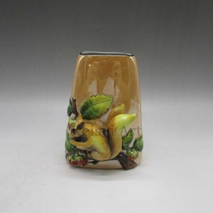 オールドノリタケ リス(栗鼠)フィギュア付花瓶 1921年頃-1941年頃 U3374