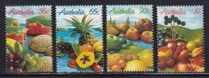 オーストラリア・フルーツ＜１９８７年＞（未）４種完