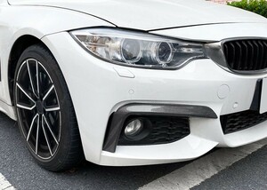 スポーティ全開♪ BMW カーボン ルック バンパー ダクト ガーニッシュ F33 435i 440i Mスポーツ 4シリーズ カブリオレ