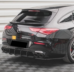 スポーティ全開♪ メルセデス ベンツ カーボン ルック リアバンパー サイド カナード C118 CLA35 CLA45 CLAクラス クーペ AMG