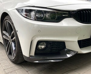 スポーティ全開♪ BMW カーボン ルック フロントバンパー カバー F32 420i 428i 435i 440i Mスポーツ Mスピリット 4シリーズ クーペ