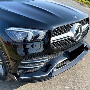 スポーティ全開♪ メルセデス ベンツ カーボン ルック フロントバンパー リップ スポイラー C167 GLE400d GLE53 GLEクラス クーペ AMGの画像1